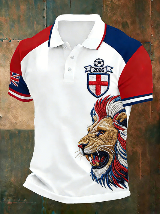 Retro British Football Fan-Style Casual Jersey
