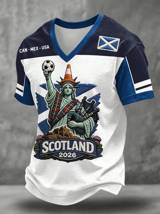 Men's Scotland Football Lover Printed T-shirt