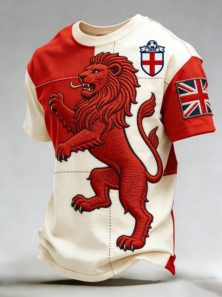 Retro British Football Fan-Style Casual Jersey