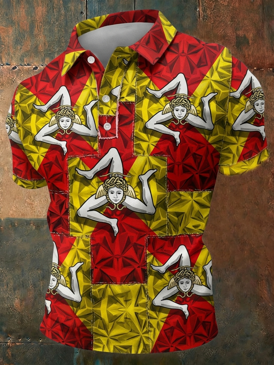 Camicia Sicilia Trinacria da uomo