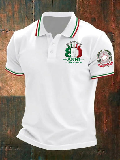 Camicia da uomo con stampa Festa della Repubblica Repubblica Italiana