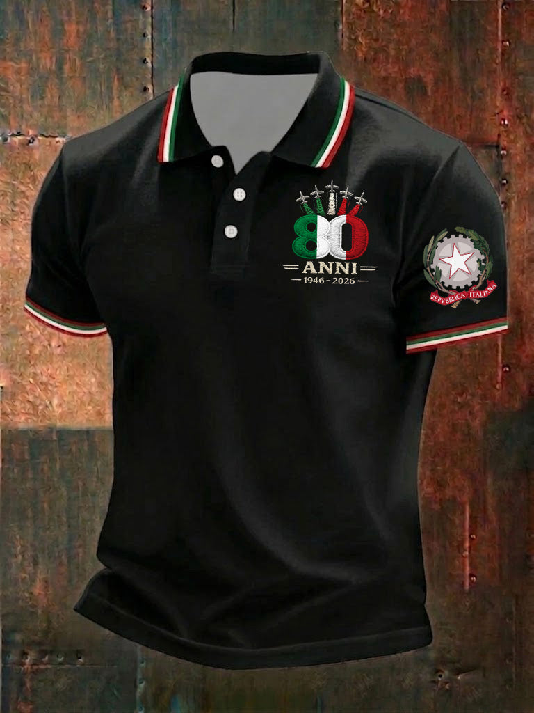 Camicia da uomo con stampa Festa della Repubblica Repubblica Italiana
