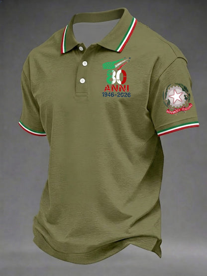 Camicia da uomo con stampa Festa della Repubblica Repubblica Italiana