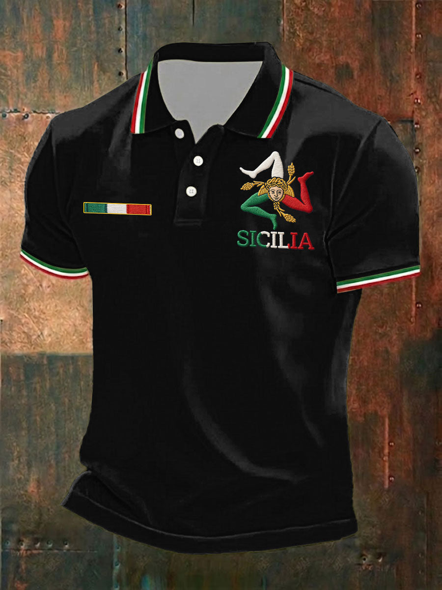 Camicia Sicilia Trinacria da uomo