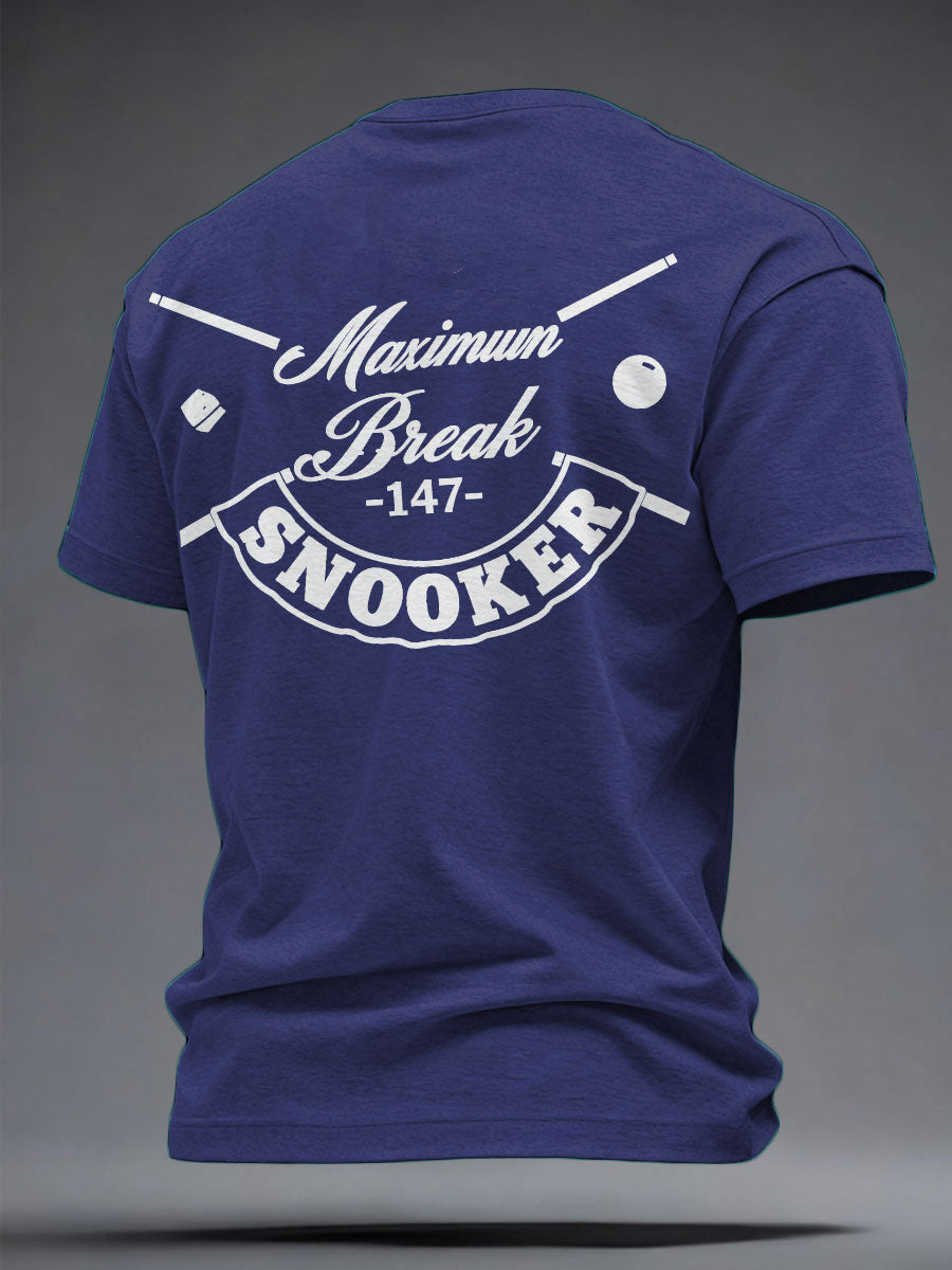 Men's Snooker Lover Printed T-shirt