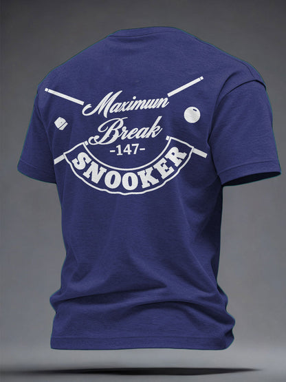 Men's Snooker Lover Printed T-shirt