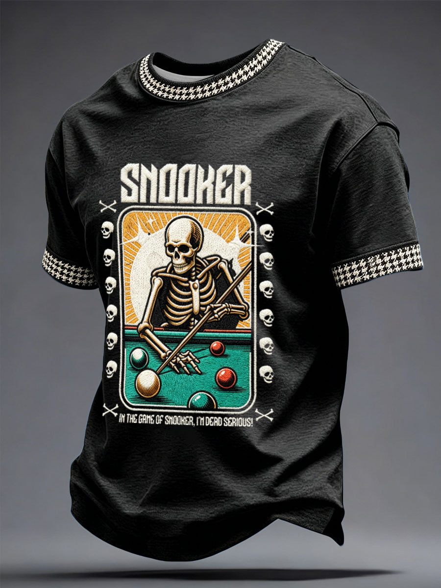 Men's Snooker Lover Printed T-shirt