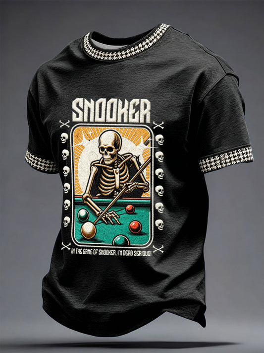 Men's Snooker Lover Printed T-shirt