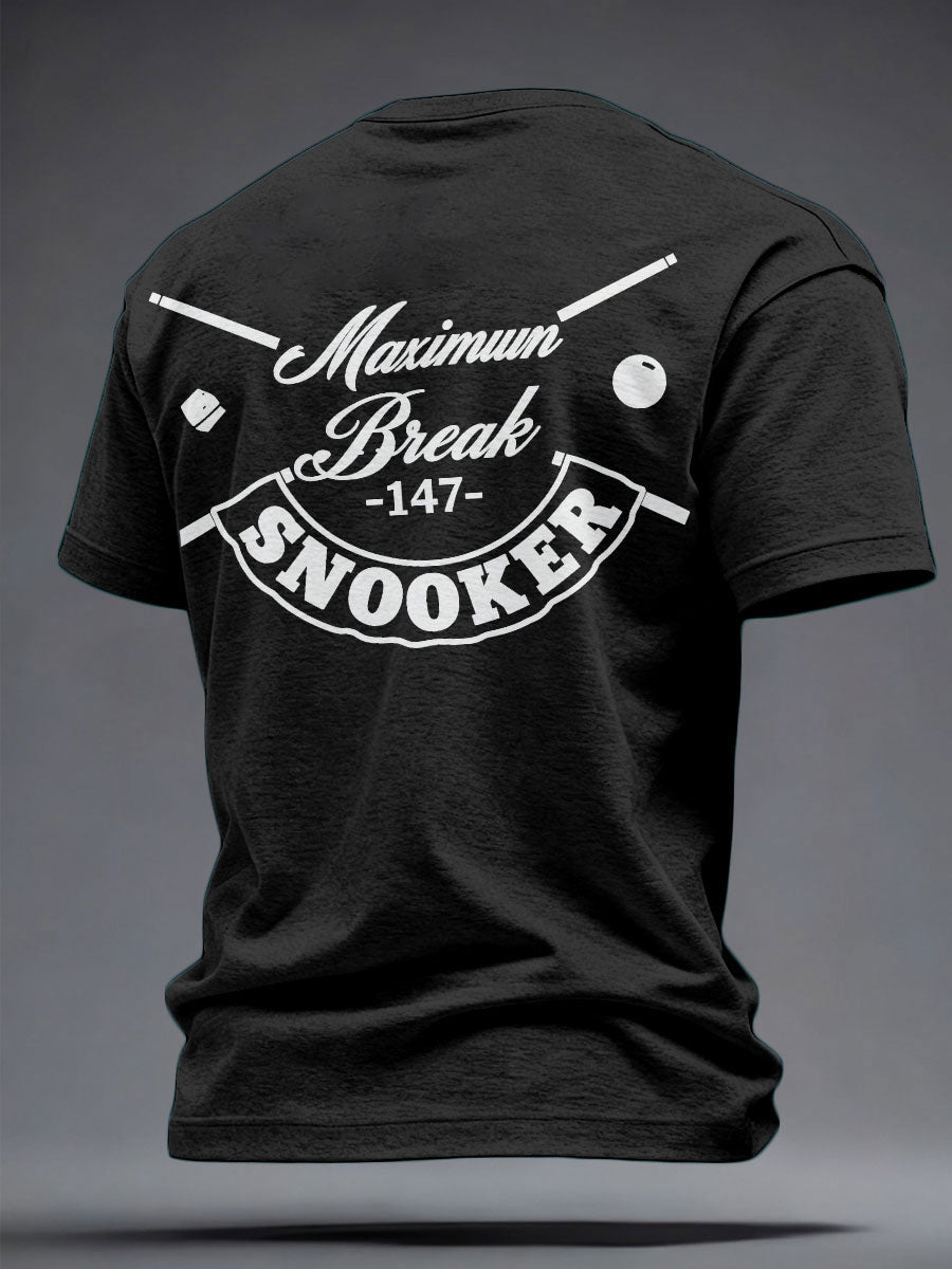 Men's Snooker Lover Printed T-shirt