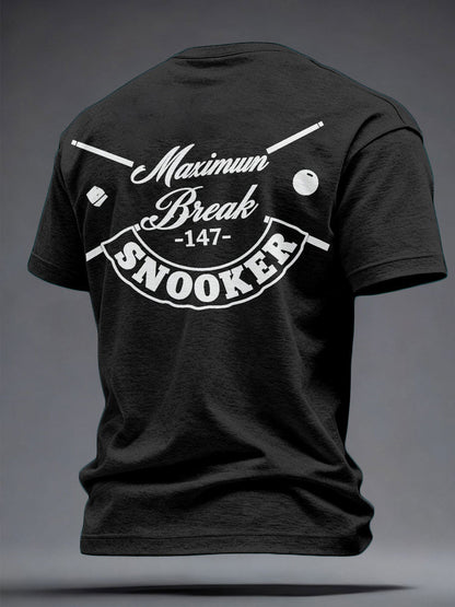 Men's Snooker Lover Printed T-shirt