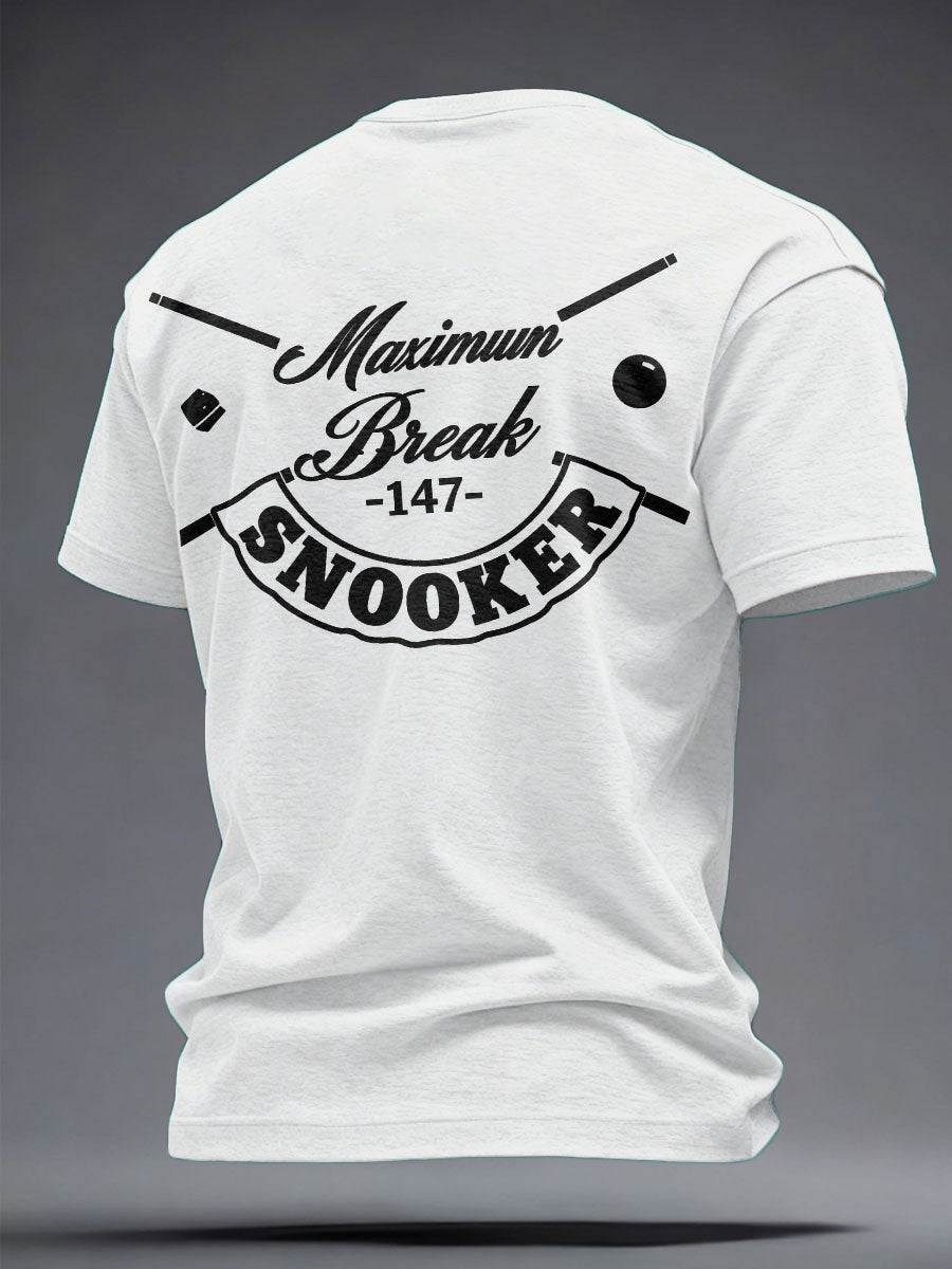 Men's Snooker Lover Printed T-shirt