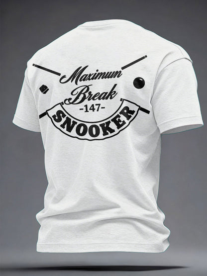 Men's Snooker Lover Printed T-shirt