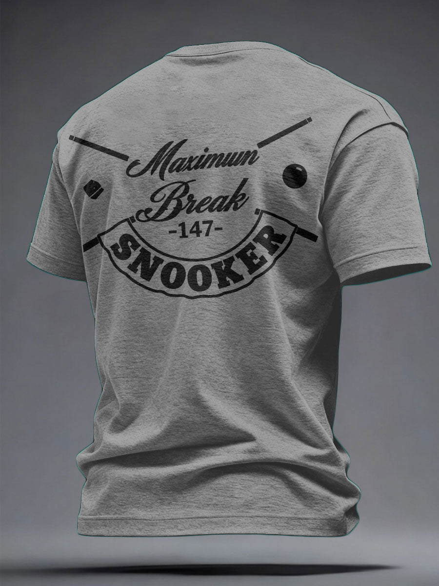 Men's Snooker Lover Printed T-shirt