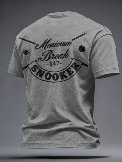 Men's Snooker Lover Printed T-shirt