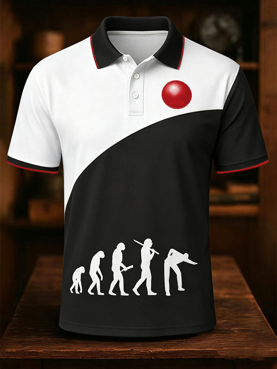 Men's Snooker Lover Printed CasualTops