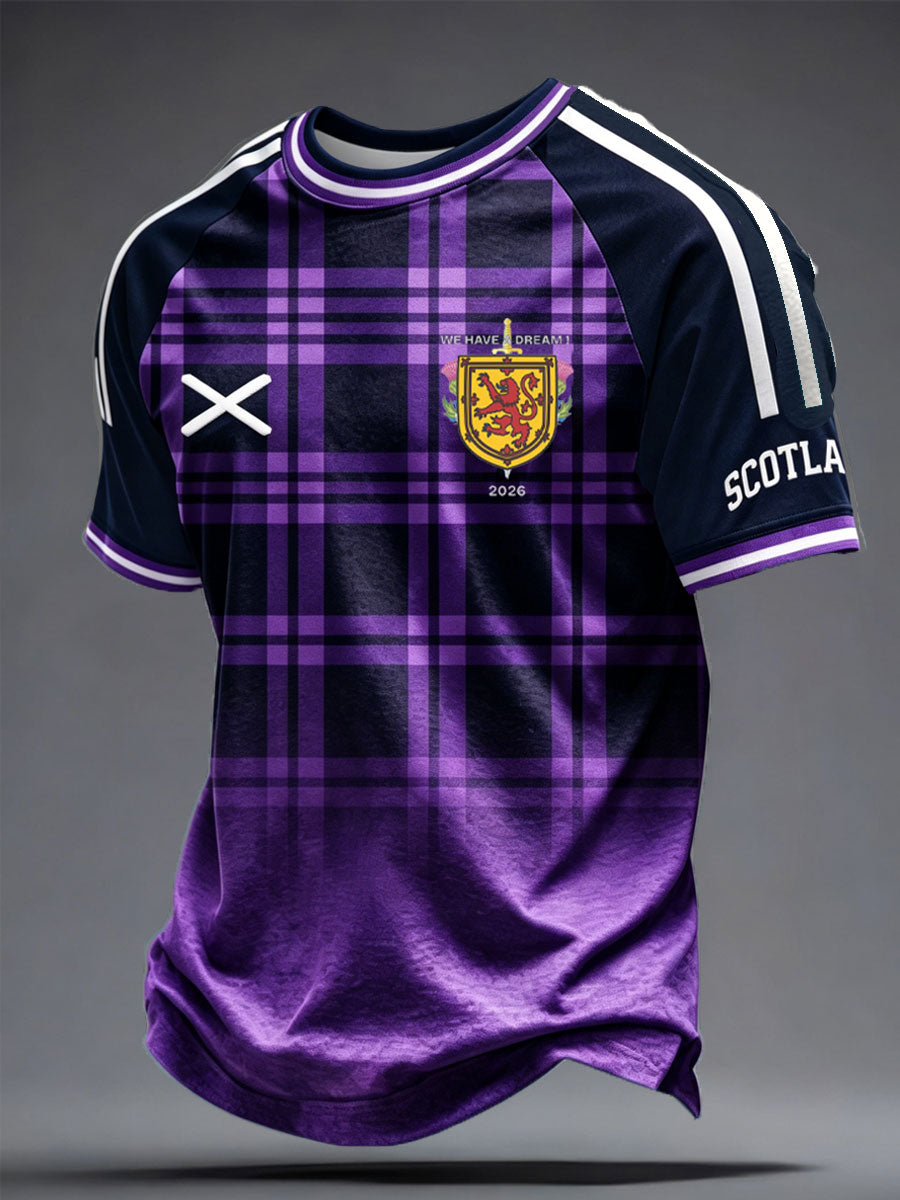 Men's UK Football Lover Scotland Printed short sleeve t-shirt