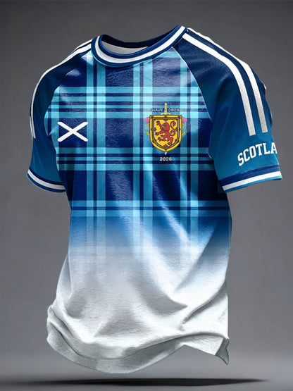 Men's UK Football Lover Scotland Printed short sleeve t-shirt