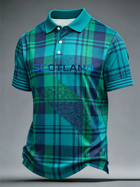 Men's UK Football Lover Scotland Printed polo shirt