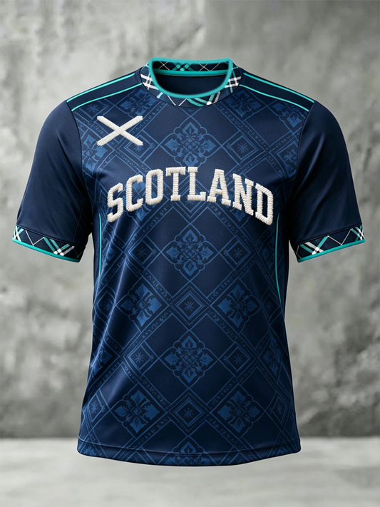 Men's UK Football Lover Scotland Printed short sleeves t-shirt