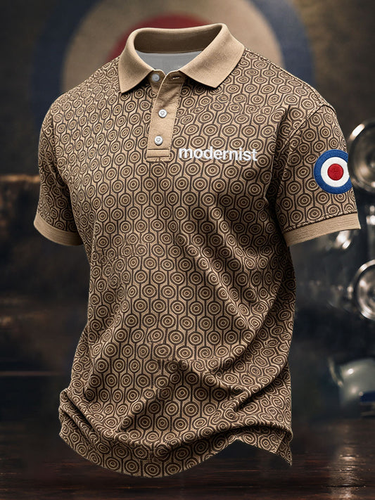 Men's UK Mods Music Lover Printed Casual Tops