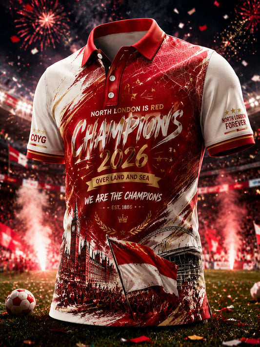 Men's Gift For Football Fans Print Casual Tee