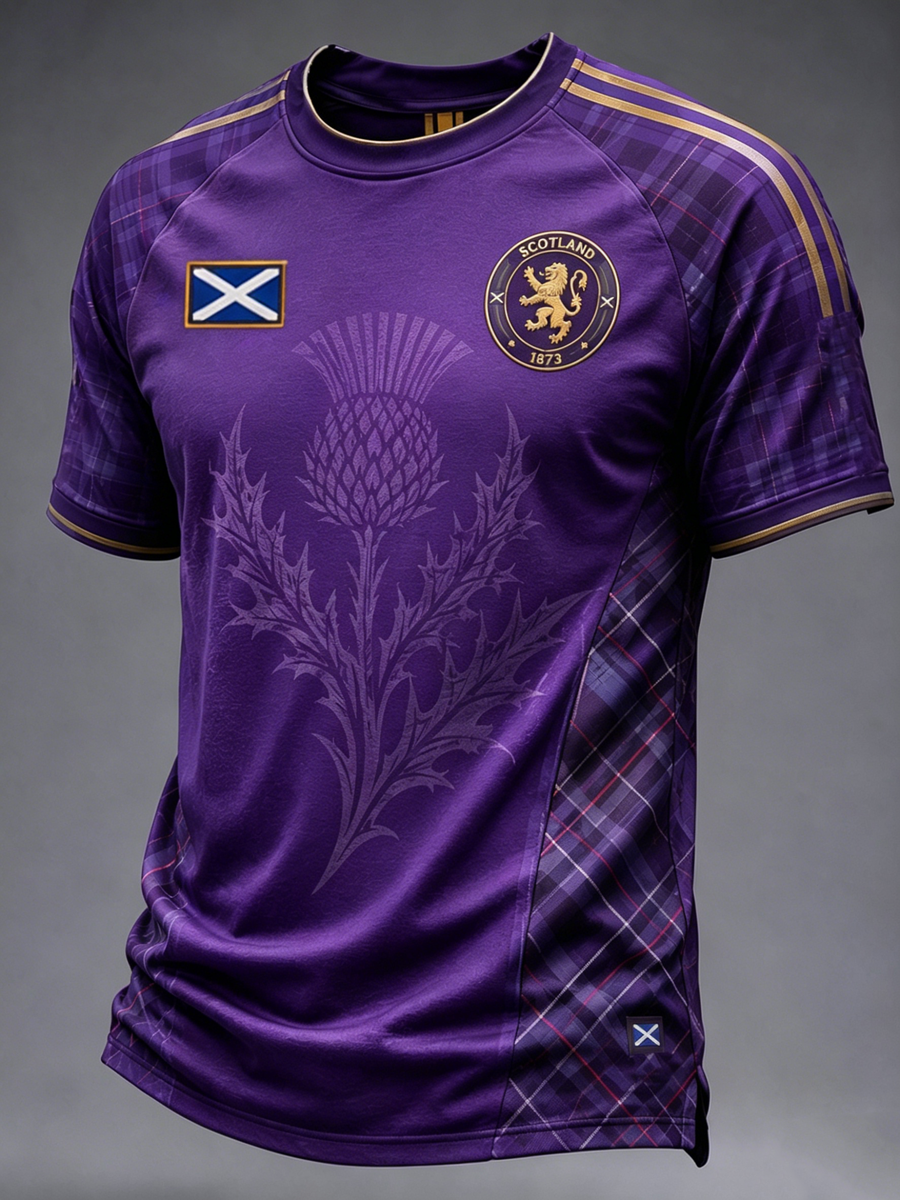 Men's UK Football Lover Scotland Printed short sleeve t-shirt