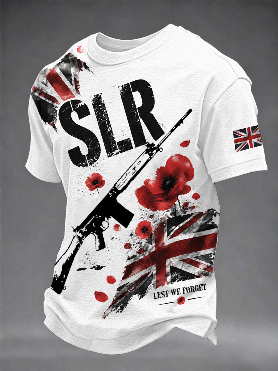 Men's SLR Lest We Forget Printed short sleeves t-shirt