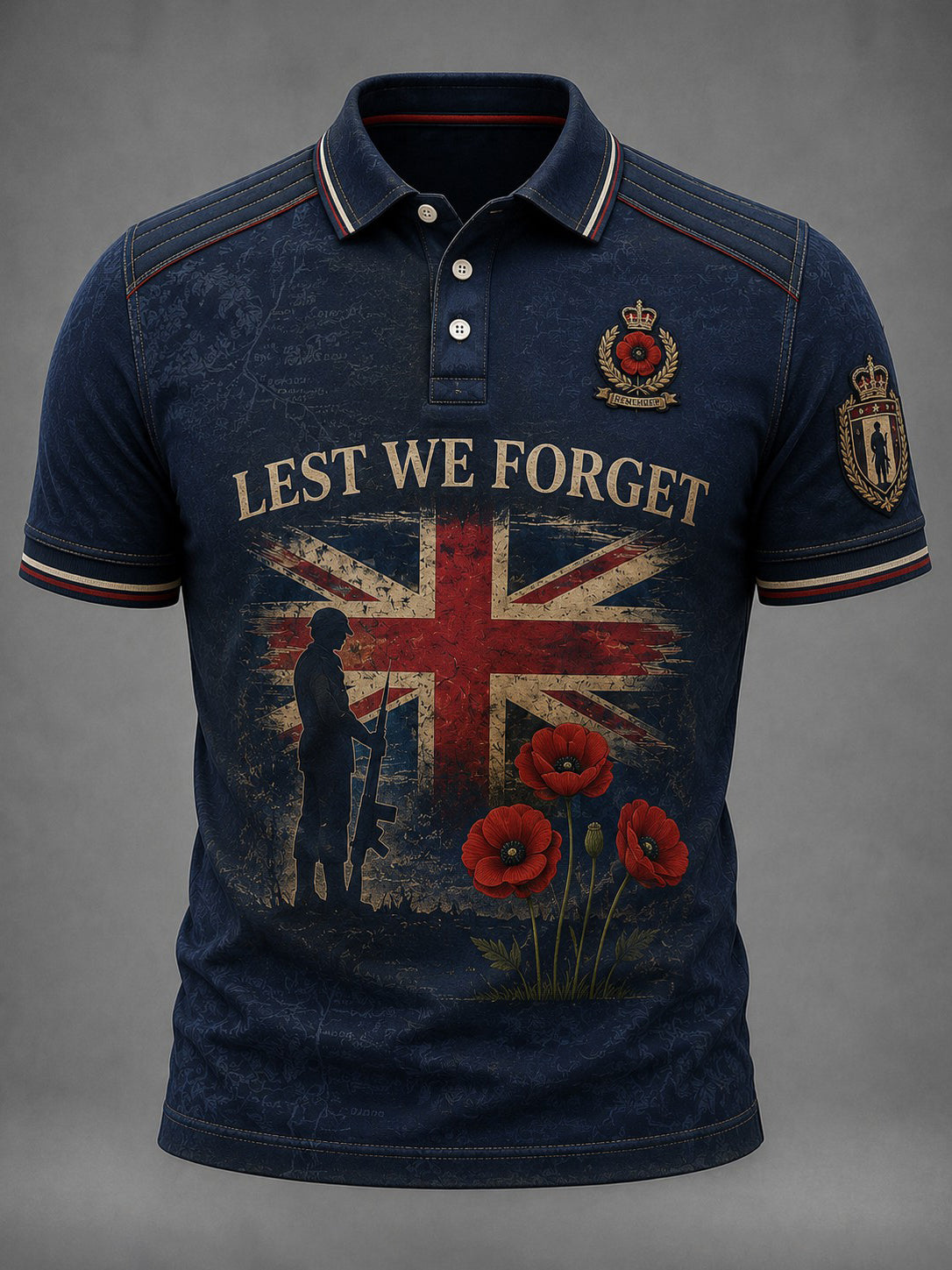 Men's Lest We Forget Printed Shirt